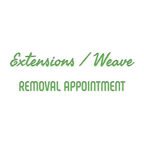Extensions / Weaving - Removal (Deposit Only)